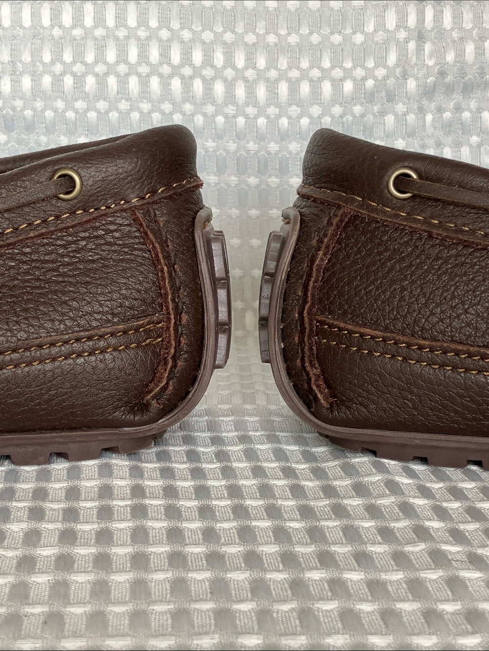Minnetonka 752 Moosehide Weekender Moccasins Men's 12 Brown Hang Tag - Picture 7 of 13